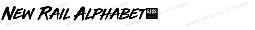 New Rail Alphabet字体转换